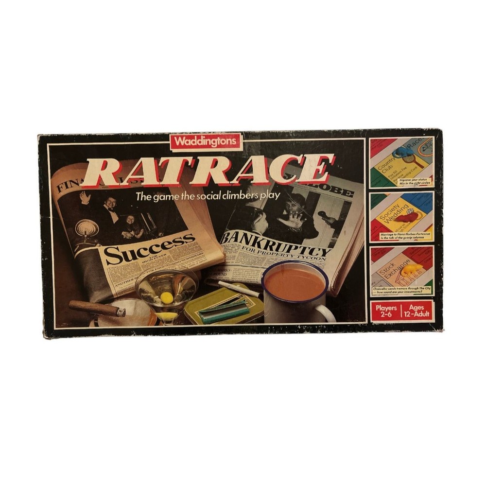RATRACE GAME 1983 Waddington’s Two-Sided Game Board
